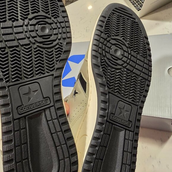 NEW Converse Weapon Low Vintage White Black Sneakers A07239C MENS SIZE 10 NEW - Picture 7 of 11